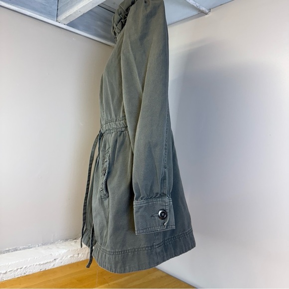 Willi  Smith Women's Size Medium Jacket Utility Zipper Lightweight  Green - Picture 4 of 8